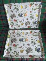 Janneke brinkman fruit en flowers grote dienbladen, Ophalen of Verzenden, Zo goed als nieuw, Rond, Metaal