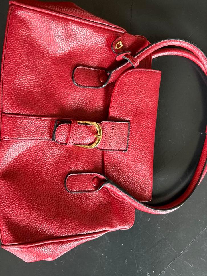 Delvaux Brillant handtas in rood leer, Sieraden, Tassen en Uiterlijk, Tassen | Damestassen, Zo goed als nieuw, Handtas, Rood, Ophalen of Verzenden