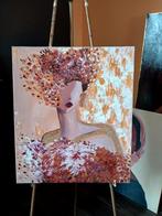 Schilderij abstracte vrouw, Ophalen