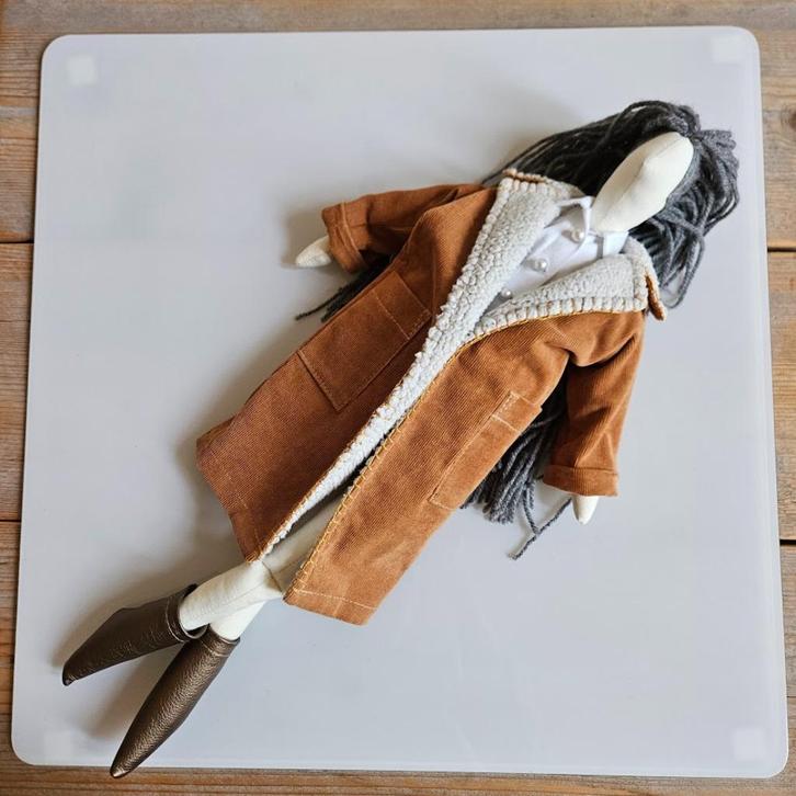 ZGAN Corduroy Twinset voor Tilda, Verzamelen, Poppen, Zo goed als nieuw, Kleertjes, Ophalen of Verzenden