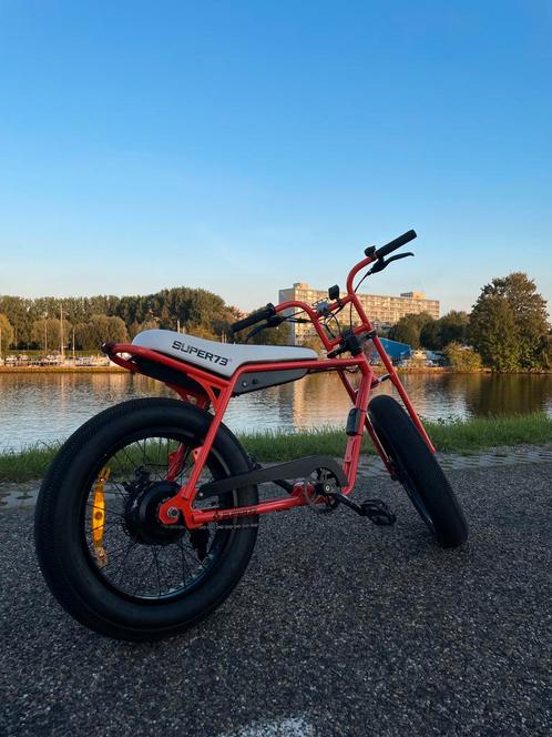 Fatbike super73 zg1 oranje, Fietsen en Brommers, Elektrische fietsen, Zo goed als nieuw, Overige merken, 30 tot 50 km per accu