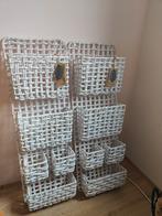 Riverdale wandrek wit riet 2 stuks. Prijs is per stuk, Huis en Inrichting, Woonaccessoires | Krantenbakken en Lectuurbakken, Ophalen of Verzenden