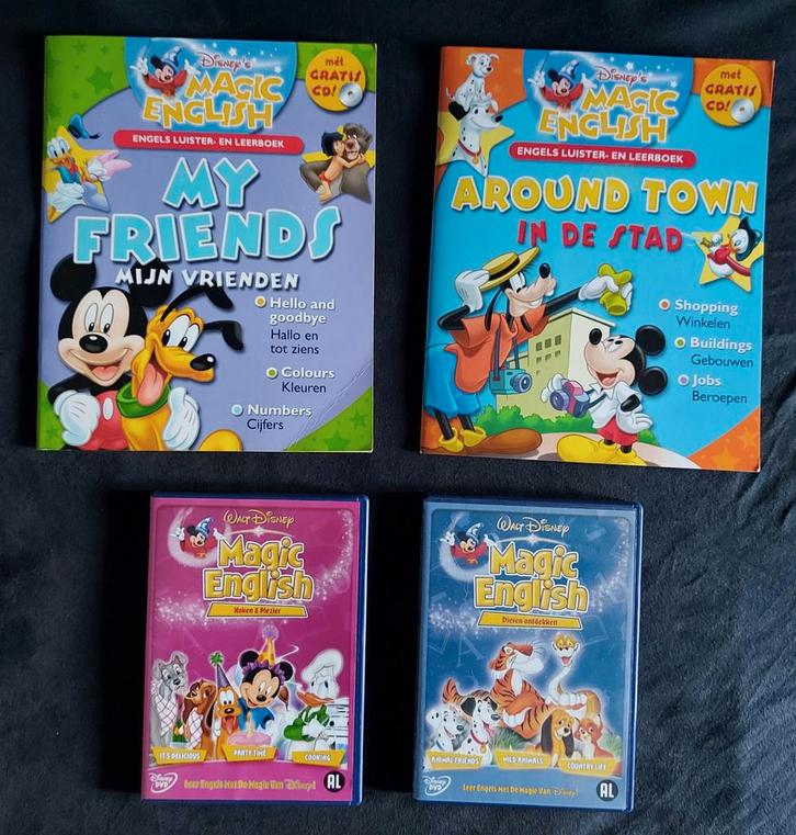 Set Magic English: Engels leren met Disney pakket Nieuw!, Cd's en Dvd's, Dvd's | Kinderen en Jeugd, Zo goed als nieuw, Educatief