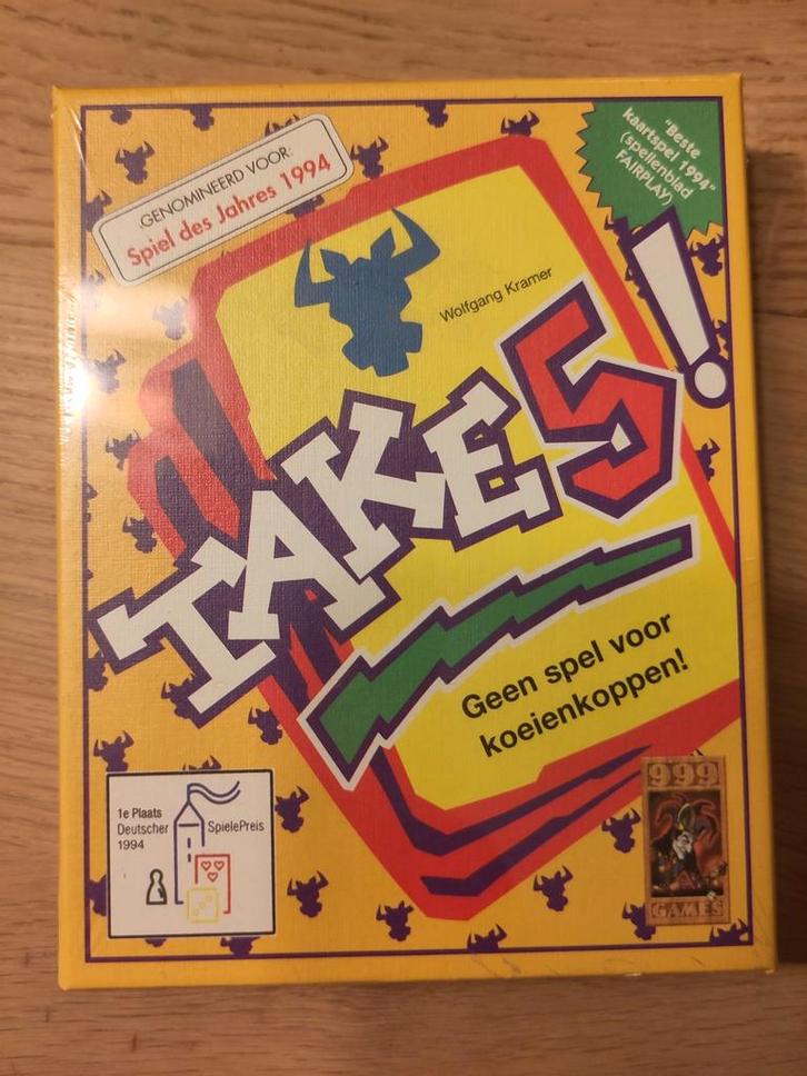 Take 5! - 999 Games - Nieuw in Folie!, Hobby en Vrije tijd, Gezelschapsspellen | Kaartspellen, Nieuw, Een of twee spelers, Drie of vier spelers