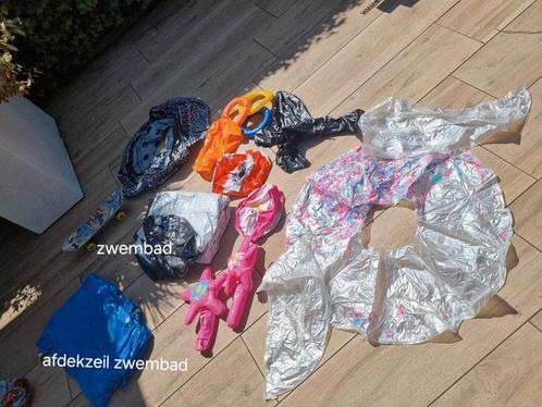 Opblaasbaar zwembad met accessoires, Kinderen en Baby's, Speelgoed | Buiten | Opblaasfiguren, Gebruikt, Ophalen