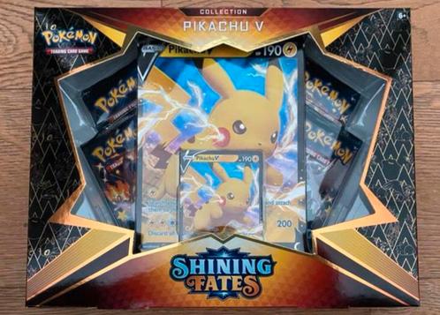 Pokémon TCG - Pikachu V Box Shining Fates *1st print*, Hobby en Vrije tijd, Verzamelkaartspellen | Pokémon, Nieuw, Foil, Ophalen of Verzenden