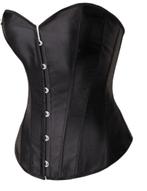 C10 zwart kunstleer rijg corset, maat M, L, 7XL, Kleding | Dames, Ophalen of Verzenden, Zwart, Body of Korset