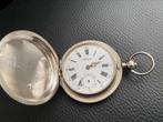 Groot en zwaar zilveren savonette zakhorloge, Antiek en Kunst, Antiek | Goud en Zilver, Verzenden, Zilver