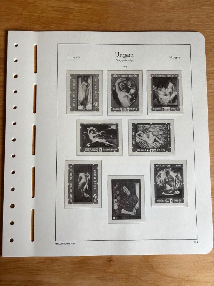 Leuchtturm luxe bladen Hongarije 1973-1974, Postzegels en Munten, Postzegels | Toebehoren, Verzamelalbum, Ophalen of Verzenden
