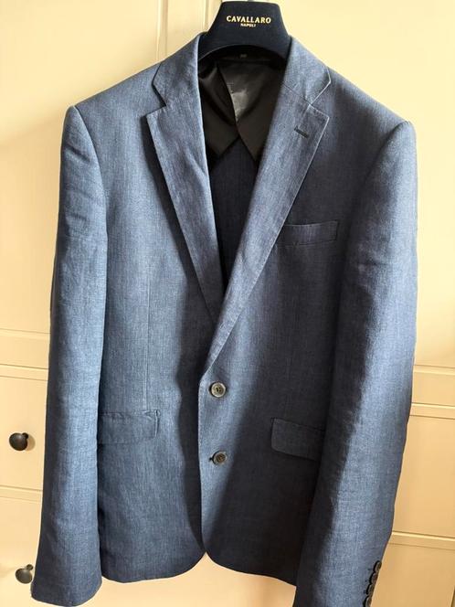Suit Select blauw linnen heren colbert maat 46 langere mouw, Kleding | Heren, Kostuums en Colberts, Gedragen, Maat 46 (S) of kleiner