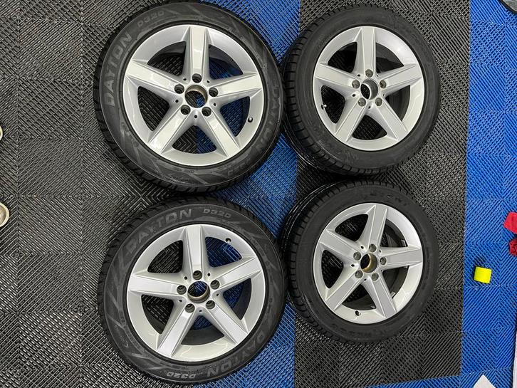 Mercedes Velgen met Banden - Winterset W203, Auto-onderdelen, Banden en Velgen, Banden en Velgen, Winterbanden, 16 inch, Gebruikt