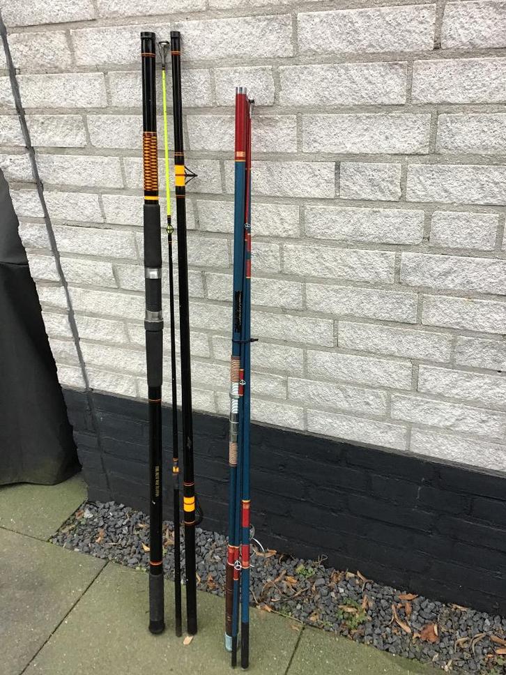 Hengels( zee )vintage, Watersport en Boten, Hengelsport | Zeevissen, Gebruikt, Werphengel, Ophalen