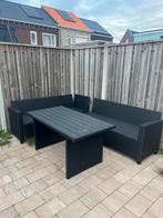 Jysk Loungeset incl. Kussens - Zwart, Tuin en Terras, Ophalen, 4 zitplaatsen, Zo goed als nieuw, Loungeset