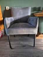 4 grijze eetkamerstoelen, Ophalen, Gebruikt, Minder dan 75 cm