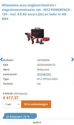 Milwaukee Fuel M12 klopboor&slagschroevendraaier in koffer, Ophalen of Verzenden, Zo goed als nieuw, Boor- en Schroefmachine, Variabele snelheid