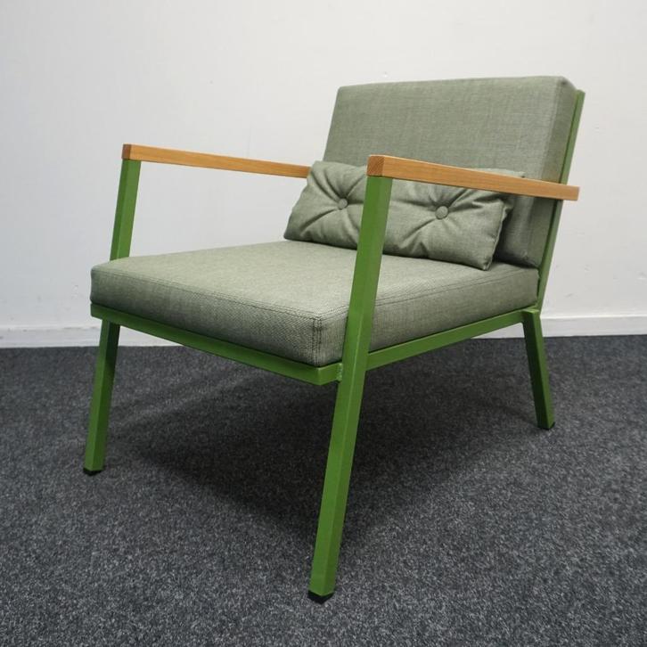 Satelliet 25.25. LAC Design Fauteuils | Stoelen | Groen, Huis en Inrichting, Fauteuils, Gebruikt, Stof, 50 tot 75 cm, 75 tot 100 cm