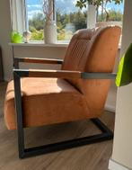 moderne fauteuil te koop - cognac kleur, Ophalen, Zo goed als nieuw, 75 tot 100 cm, 50 tot 75 cm