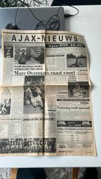 Ajax in Amstelveens Nieuwsblad 1 sept 1993, Ophalen of Verzenden, Krant