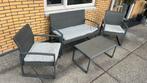 Loungeset met tafel en stoelen, Ophalen, 4 zitplaatsen, Aluminium, Loungeset