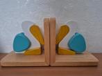 Retro vintage houten boekensteunen pelikaan, Antiek en Kunst, Ophalen of Verzenden