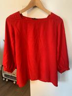 Rood viscose blouse, Opus, maat 38, Zo goed als nieuw, Lange mouw, Opus, Rood