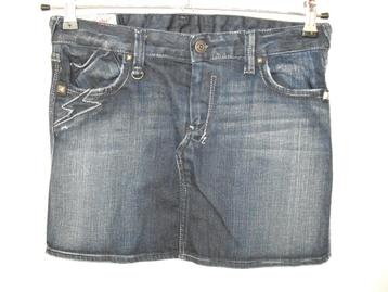 ZGAN Temps des Cerises STRETCH Blauw Jeans Rokje Kort 26 XS beschikbaar voor biedingen