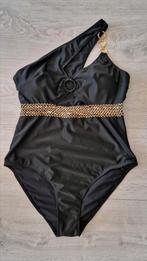 Badpak met gouden paletten, Kleding | Dames, Ophalen of Verzenden, Zo goed als nieuw, Zwart, Badpak