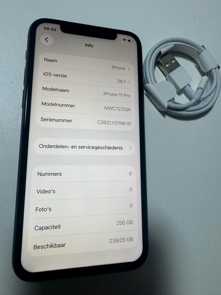 iPhone 11 Pro 256GB - Nieuw scherm & batterij!, Telecommunicatie, Mobiele telefoons | Apple iPhone, Zo goed als nieuw, 256 GB