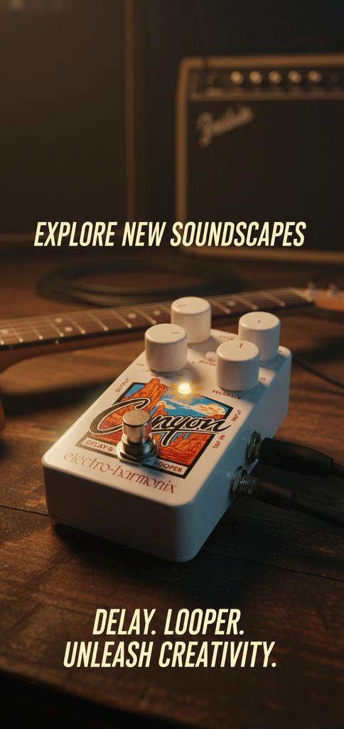 Canyon delay and looper pedaal, Muziek en Instrumenten, Effecten, Zo goed als nieuw, Ophalen of Verzenden