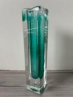 Schott Zwiesel solifleur vaas glas blokvaas 1970's, Antiek en Kunst, Antiek | Glas en Kristal, Ophalen of Verzenden
