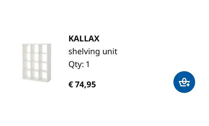 Ikea Kallax Boekenkast, Huis en Inrichting, Kasten | Boekenkasten, Zo goed als nieuw, 100 tot 150 cm, 100 tot 150 cm, 25 tot 50 cm