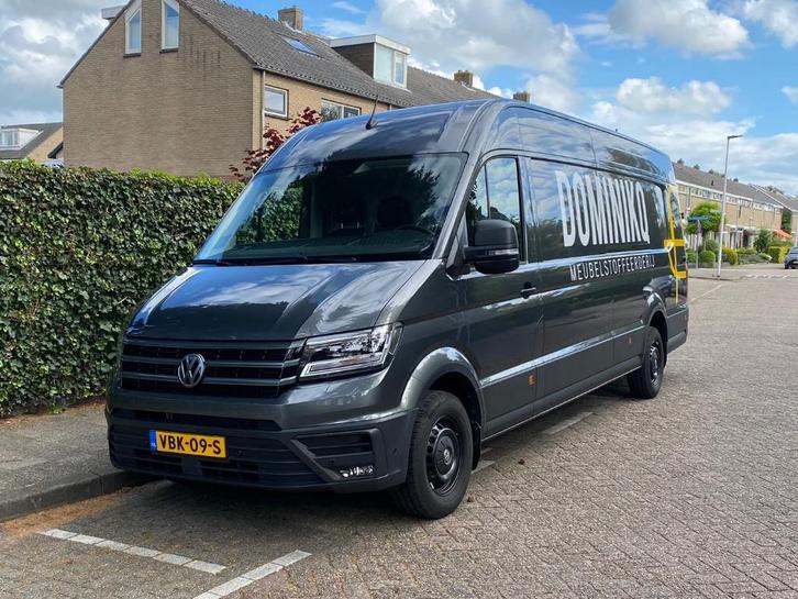 Volkswagen Crafter 210pk L5h3 Aut Highline (Bomvol opties), Auto's, Bestelauto's, Particulier, ABS, Achteruitrijcamera, Adaptieve lichten