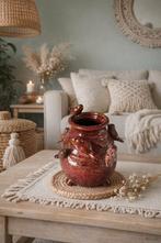 Unieke handgemaakte keramieken vaas – rood glazuur, Huis en Inrichting, Woonaccessoires | Vazen, Ophalen, Aardewerk of Porselein