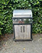Boretti barbeque met imbouw steigerhout en staal, Ophalen, Gebruikt, Boretti