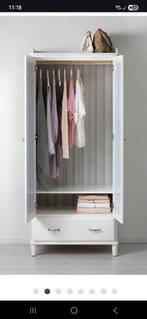 IKEA TYSSEDAL kledingkast wit met spiegeldeuren, Ophalen of Verzenden, Zo goed als nieuw