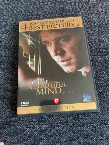 Russel Crowe, A beautiful mind dvd film - Ed Harris beschikbaar voor biedingen