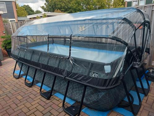 Zwembad 4x2 met warmtepomp dak en filter(s), Tuin en Terras, Zwembaden, Zo goed als nieuw, Opzetzwembad, Minder dan 80 cm, 200 tot 400 cm