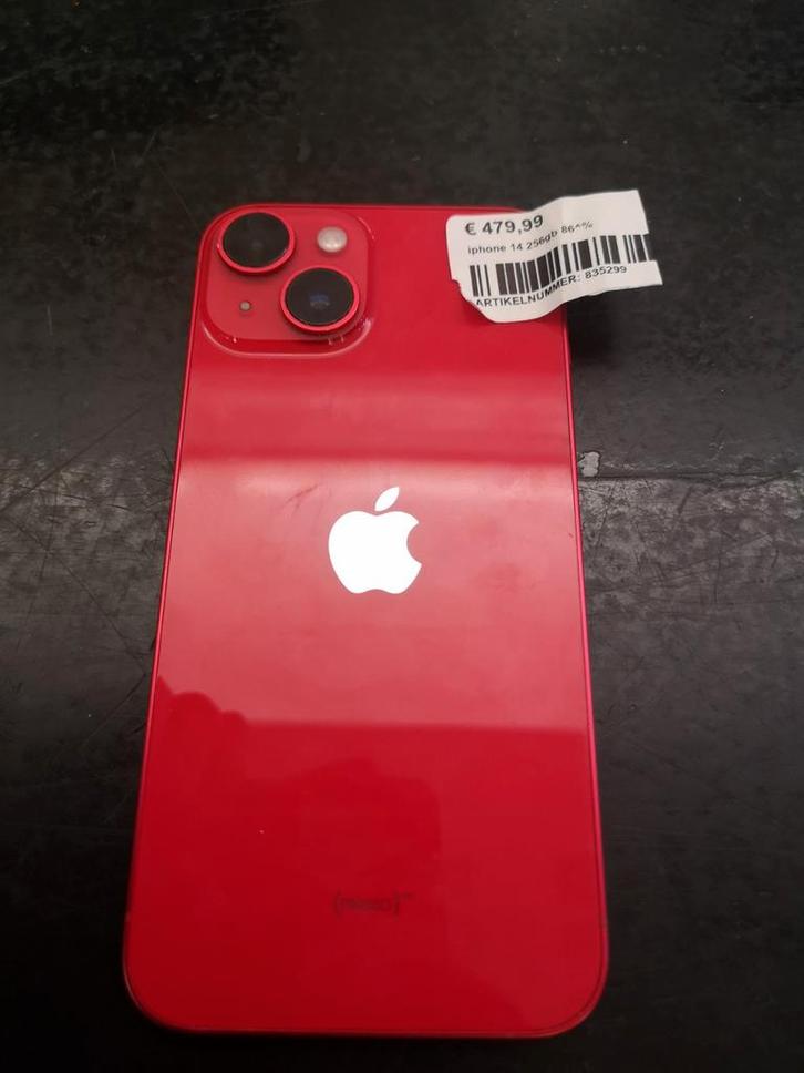 iPhone 14 256GB Rood - Zo goed als nieuw!, Telecommunicatie, Mobiele telefoons | Hoesjes en Frontjes | Apple iPhone, Zo goed als nieuw