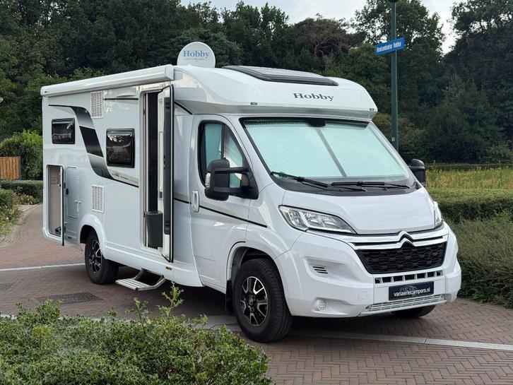 Hobby Optima Ontour Edition-Enkele bedden-1e Eig.-2023 Zgan!, Caravans en Kamperen, Campers, Bedrijf, Half-integraal, Hobby, Diesel