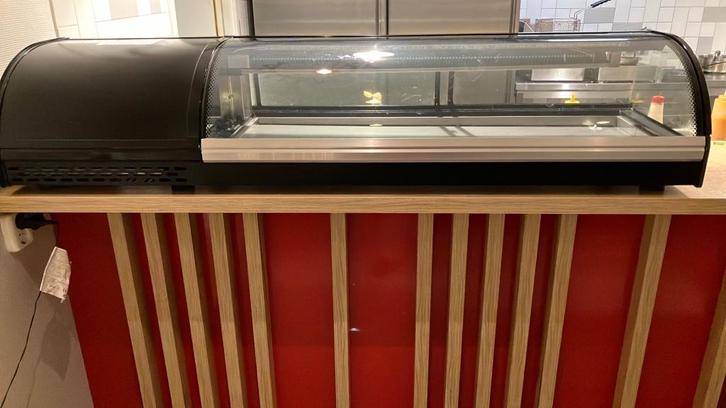 Sushi-Tapas-vitrine merk Polar 60 liter zgan; vaste prijs, Witgoed en Apparatuur, Koelkasten en IJskasten, Zo goed als nieuw, Zonder vriesvak