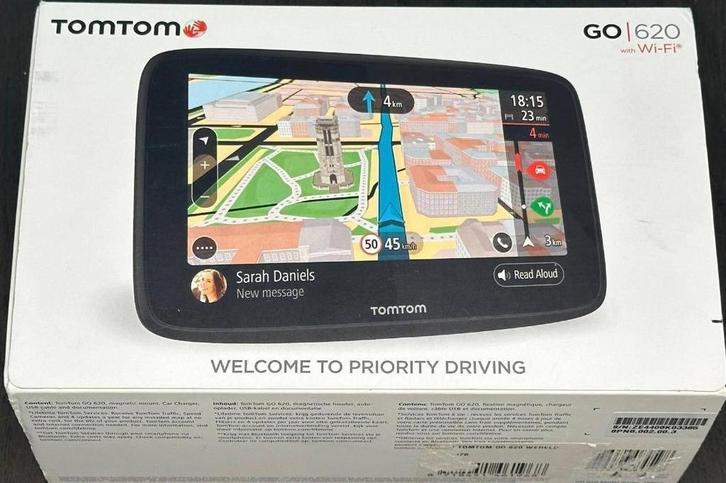 TomTom GO 620 WiFi World autonavigatiesysteem, Auto diversen, Autonavigatie, Zo goed als nieuw, Ophalen of Verzenden