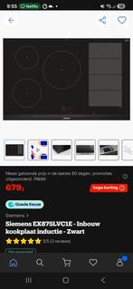 Siemens 80cm induction EX875LVB1E, Witgoed en Apparatuur, Kookplaten, Ophalen, Inbouw, Inductie, 5 kookzones of meer