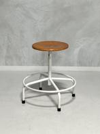 Vintage kruk atelier werkkruk retro industrieel, Huis en Inrichting, Ophalen, Gebruikt, Staal, In hoogte verstelbaar