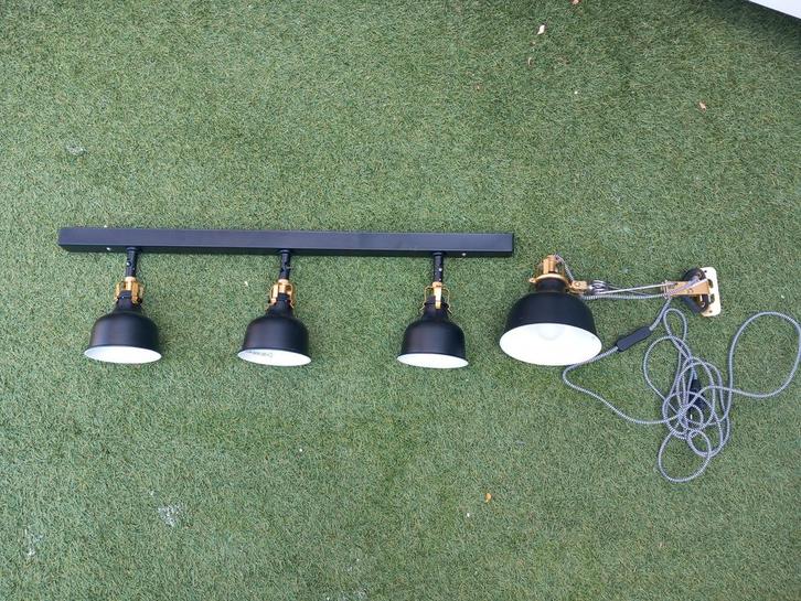IKEA Ranarp spotlampen, Huis en Inrichting, Lampen | Spots, Zo goed als nieuw, Plafondspot of Wandspot, Metaal of Aluminium, Led