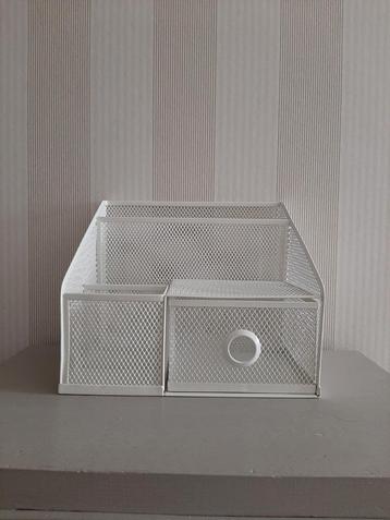 Ikea bureauhouder opbergsysteem wit 25x20 cm. beschikbaar voor biedingen