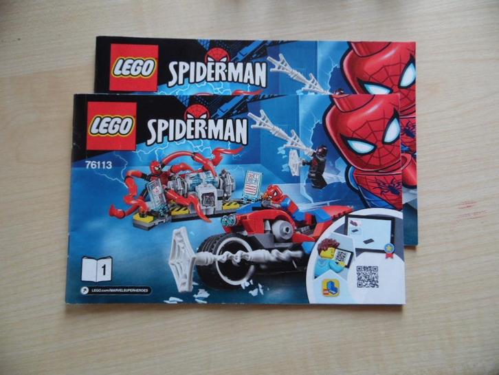 Lego 76113 Spider-Man Bike rescue, Kinderen en Baby's, Speelgoed | Duplo en Lego, Gebruikt, Lego, Complete set, Ophalen of Verzenden