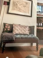 Hocker antiek, Huis en Inrichting, Banken | Sofa's en Chaises Longues, Ophalen of Verzenden, Zo goed als nieuw, Stof, Minder dan 150 cm