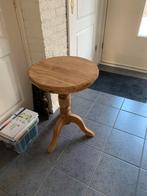 Teak houten wijntafel, Ophalen, Zo goed als nieuw, Rond, 60 cm of meer