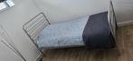 1 persoons bed, verstelbare bodem met matras en beddengoed, Ophalen, Verstelbaar, 90 cm, Eenpersoons