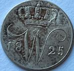 Zilveren stuivertje 1825B topkwaliteit!, Zilver, Ophalen of Verzenden, Koning Willem I, Losse munt